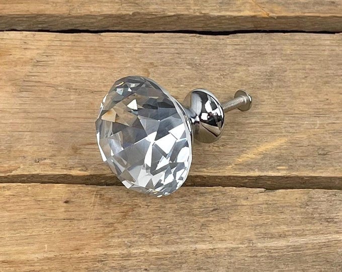 Faceted Glass Drawer Knobs