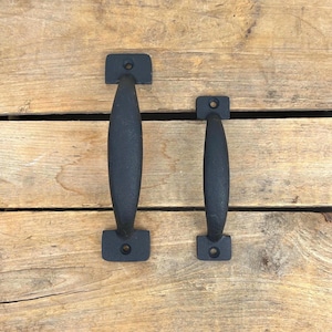 Poignée de tiroir en fonte noire : poignée d'armoire de cuisine