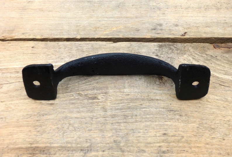 Classic Black Cast Iron Drawer Pull Black Drawer Handle Etsy Canada