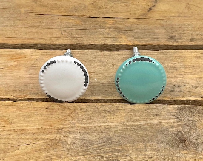 Enamel Style Ceramic Knobs