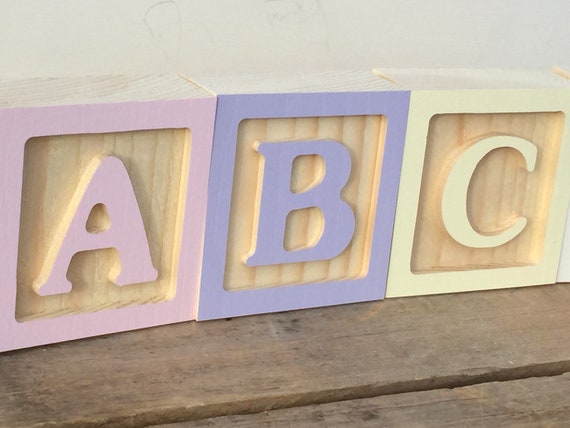 RESERVED FOR ANNE, 13xWooden Letter Blocks