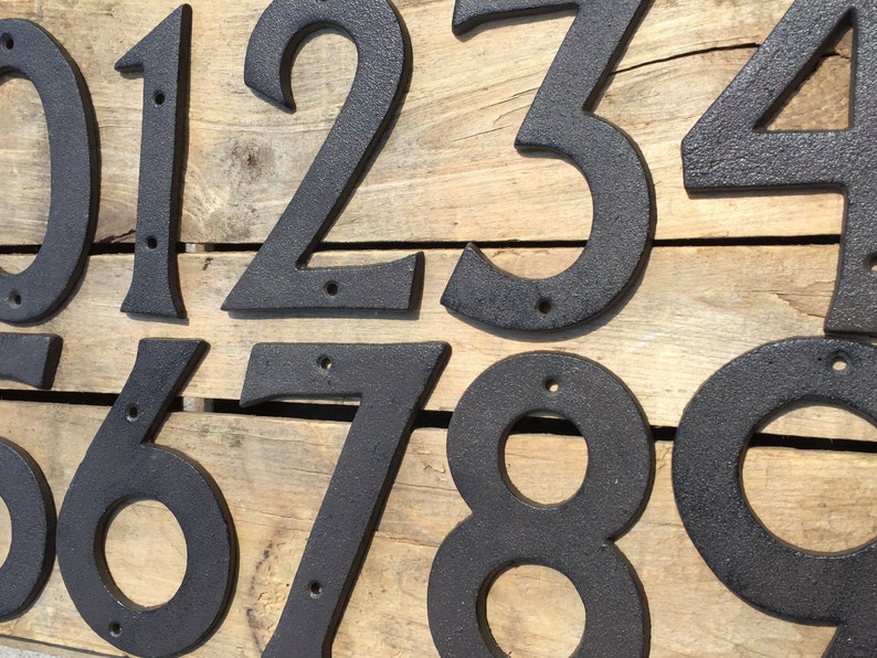 Cast Iron House Numbers Cast Iron Numbers Cast Iron Address Etsy Canada