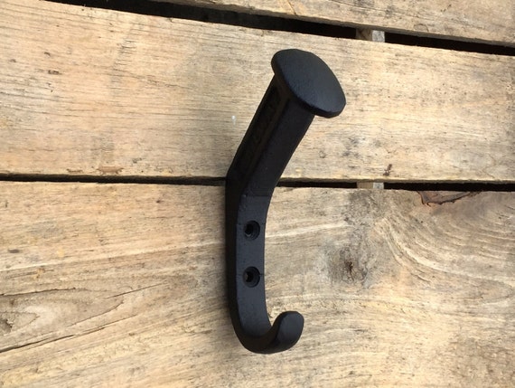 Black Railroad Spike Wall Hook