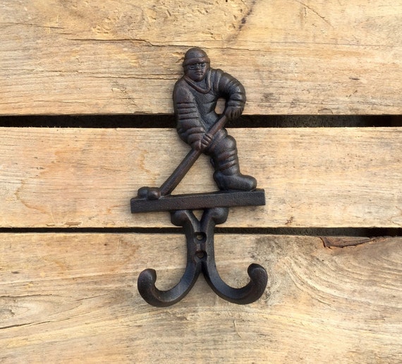 Hockey Player Double Wall Hook