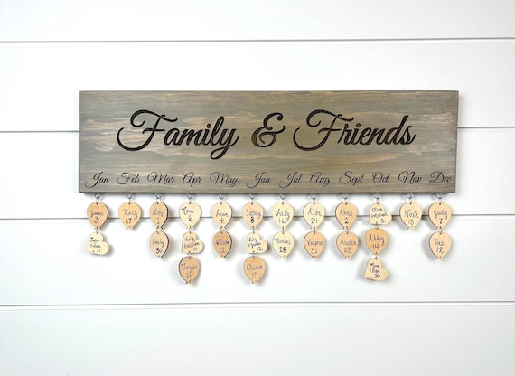 Family & Friends Calendar Board