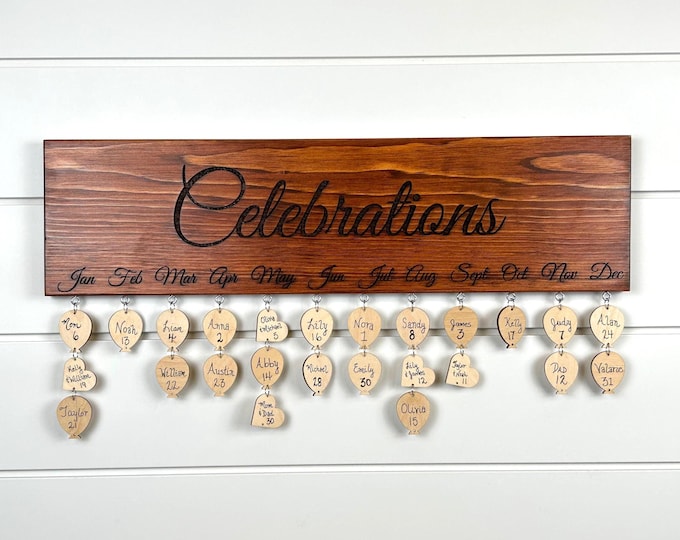 CELEBRATIONS Calendar Board