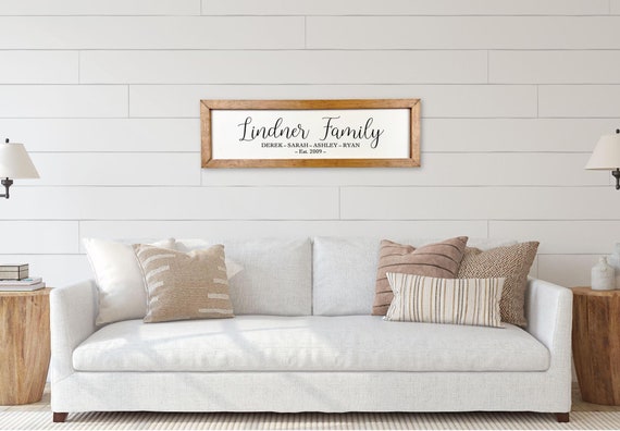 Personalized Family Name Sign