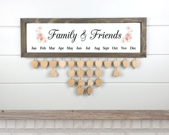 Family and Friends Calendar Board