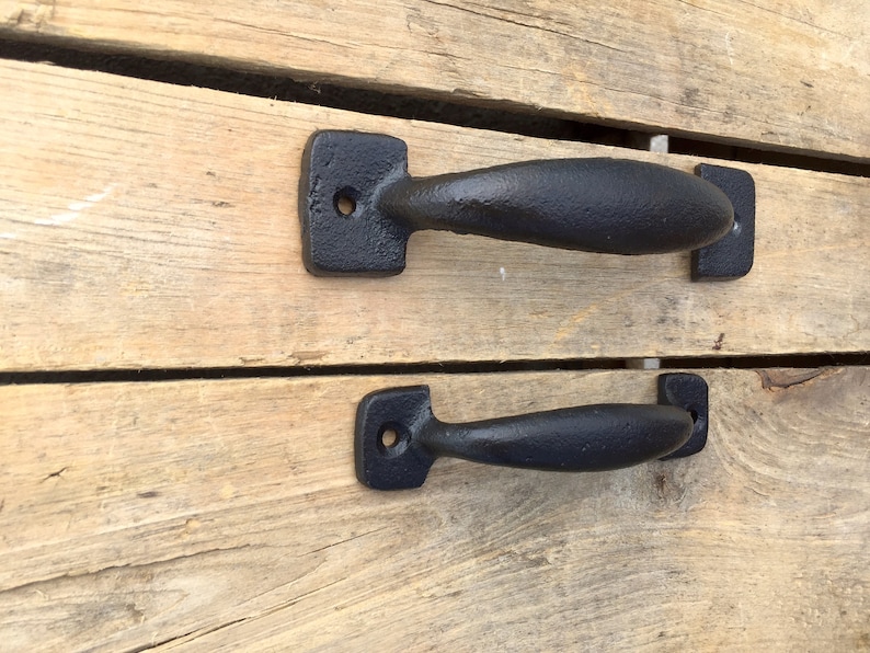 Classic Black Cast Iron Drawer Pull Black Drawer Handle Etsy Canada