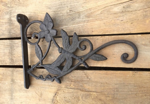 Dragonfly Wall Hook, Rustic Cast Iron Wall Hook, Large Dragonfly