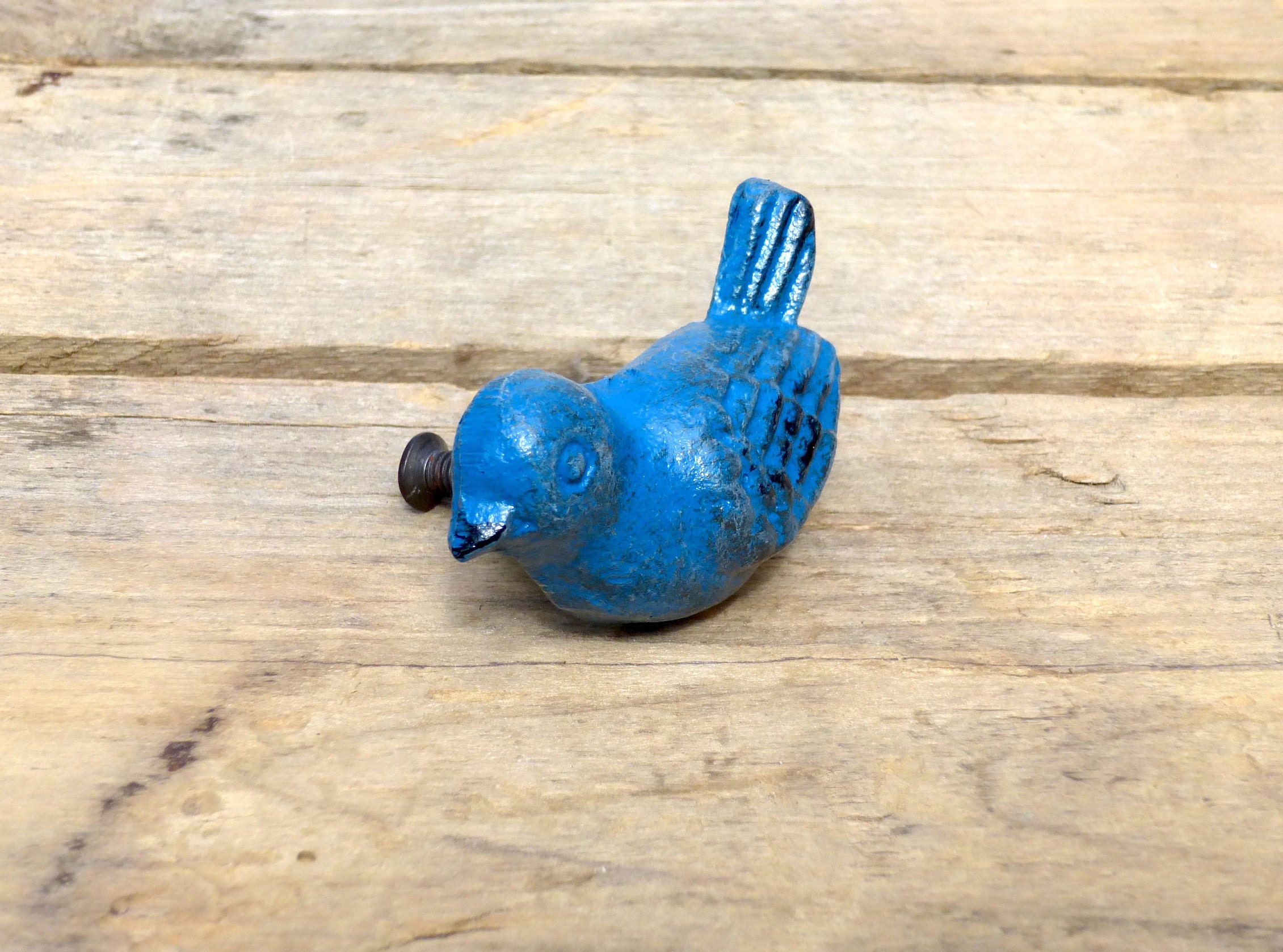 Cast Iron Blue Bird Knob