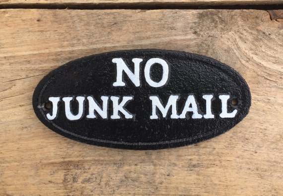 Exterior No Junk Mail Sign