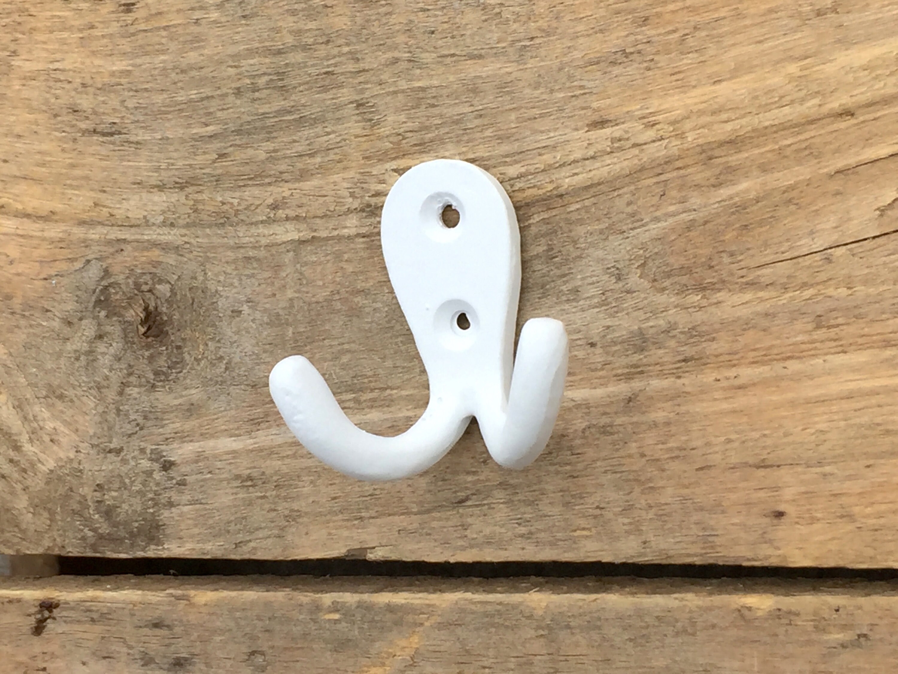 Mini Double Key Hooks Small Cast Iron Double Hooks Double Etsy