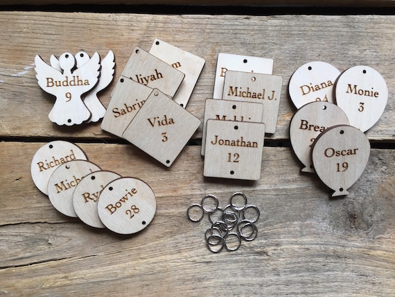 RESERVED FOR MIKAEL C, 2x Custom Balloon tags