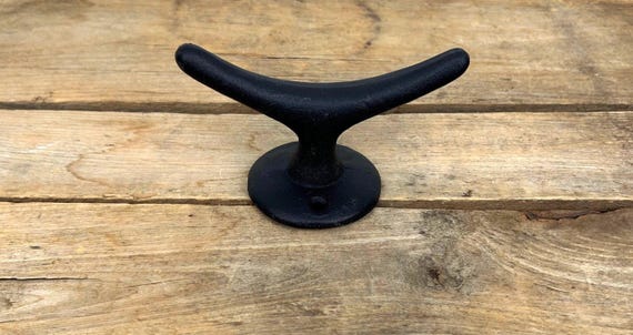Large Black Boat Cleat Hook