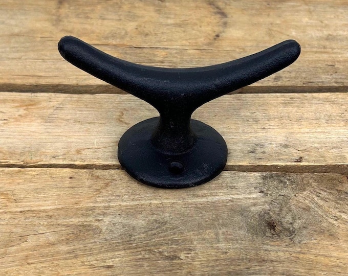 Large Black Boat Cleat Hook