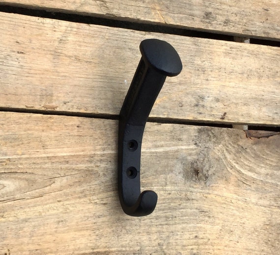 Black Railroad Spike Wall Hook Cast Iron Coat Wall Hook Cast Iron Railroad Spike Coat, How To Make Railroad Spike Coat Hook
