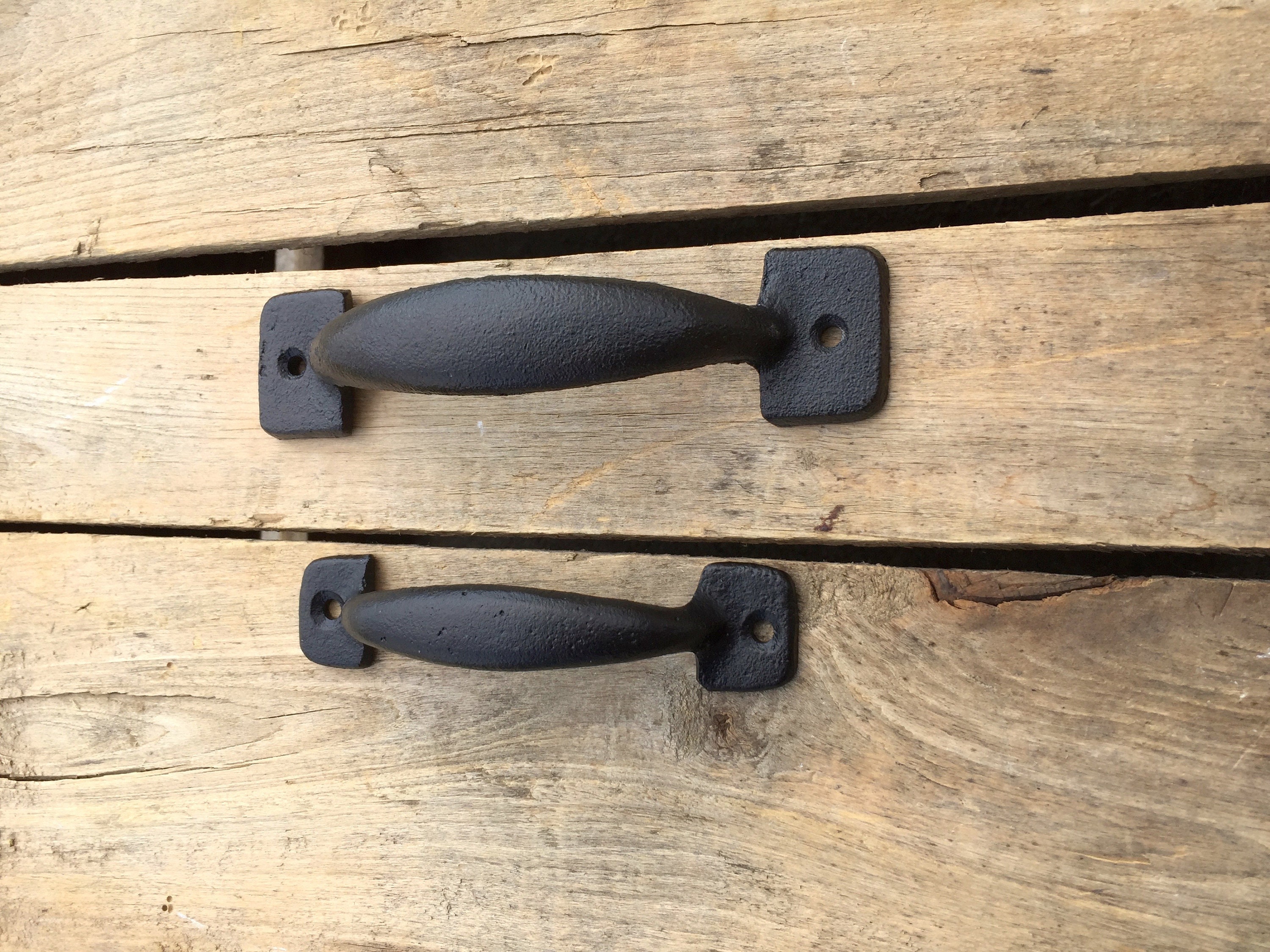 Classic Black Cast Iron Drawer Pull