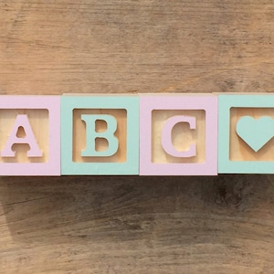 mini wooden alphabet blocks