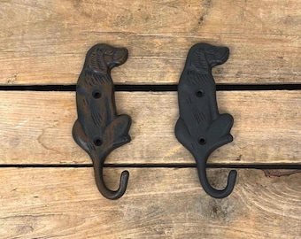 Dog Shaped Leash Hook, Cast Iron Dog Hook, Cast Iron Dog Wall Hook