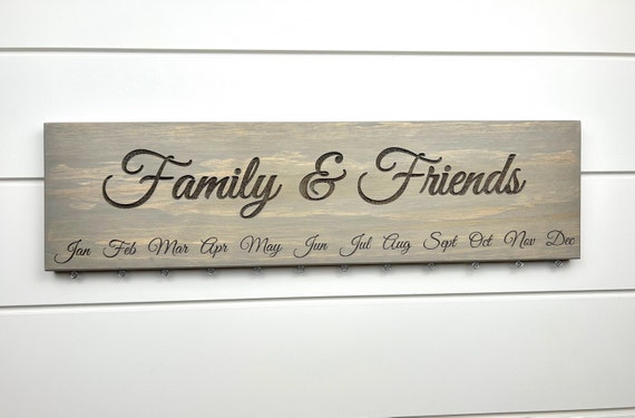 Family & Friends Calendar Sign