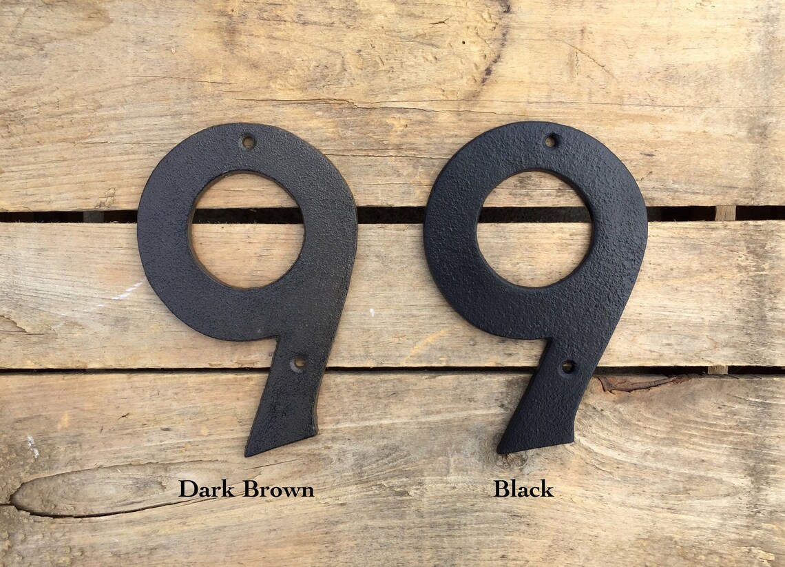 Cast Iron House Numbers Cast Iron Numbers Cast Iron Address Etsy