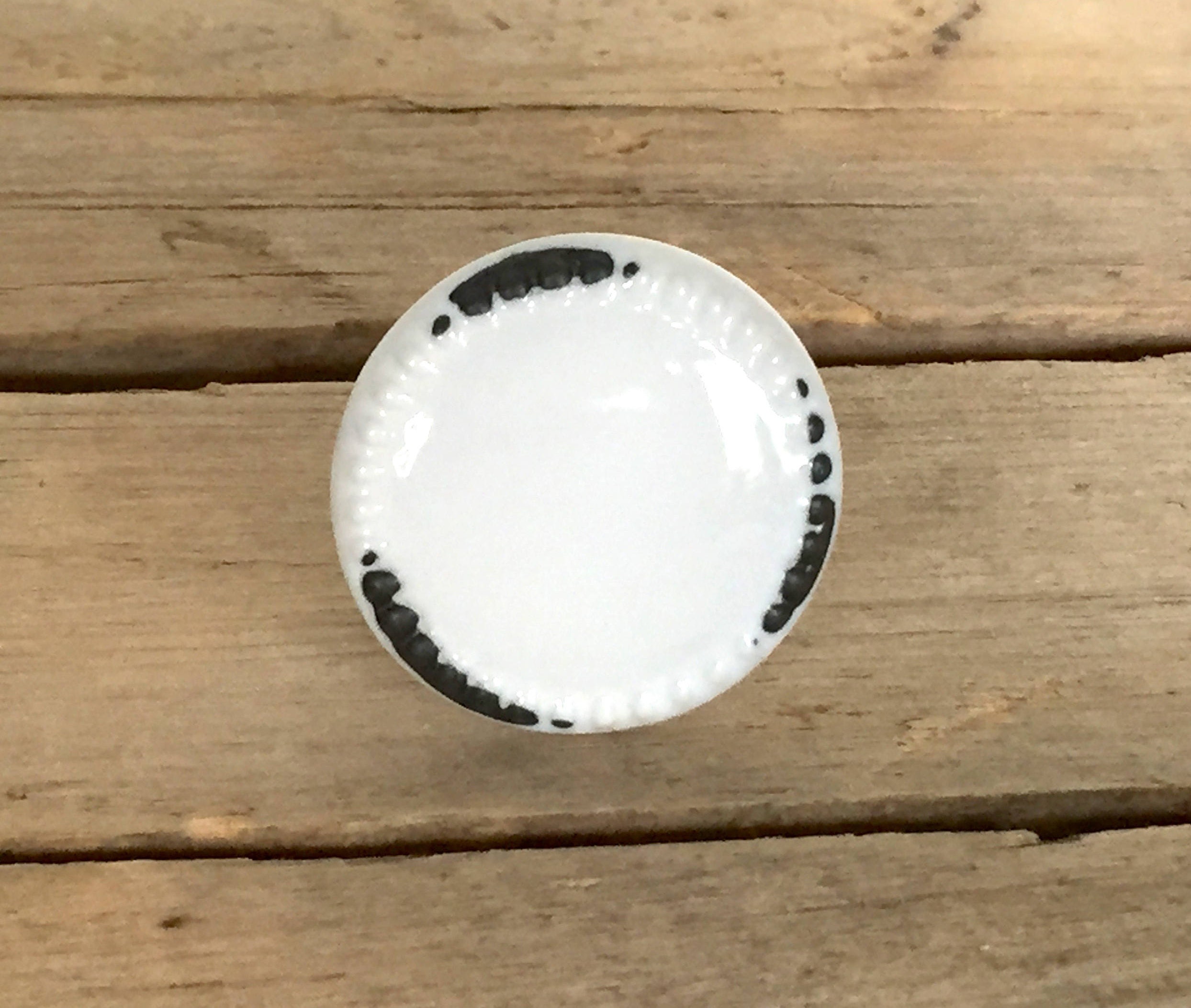 White Ceramic Farmhouse Knob