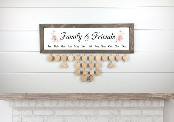 Family and Friends Calendar Board