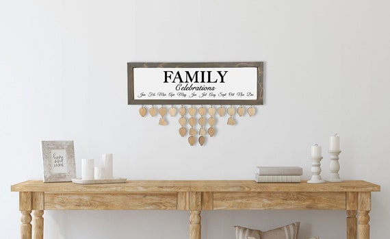 Family Celebrations Calendar Board