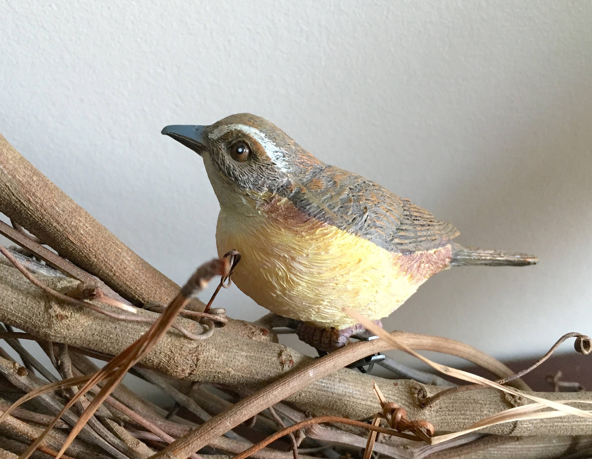 Wren Bird Decorations 2Pk