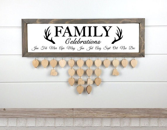 Family Celebrations Calendar Board