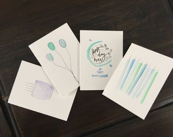 Variety Pack- 12 Watercolor Cards