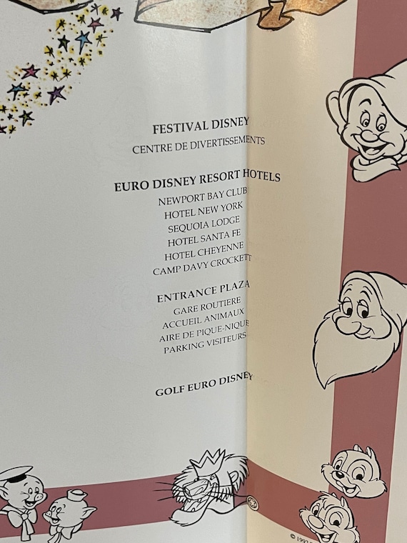 Euro Disney 1992年版 コレクション本