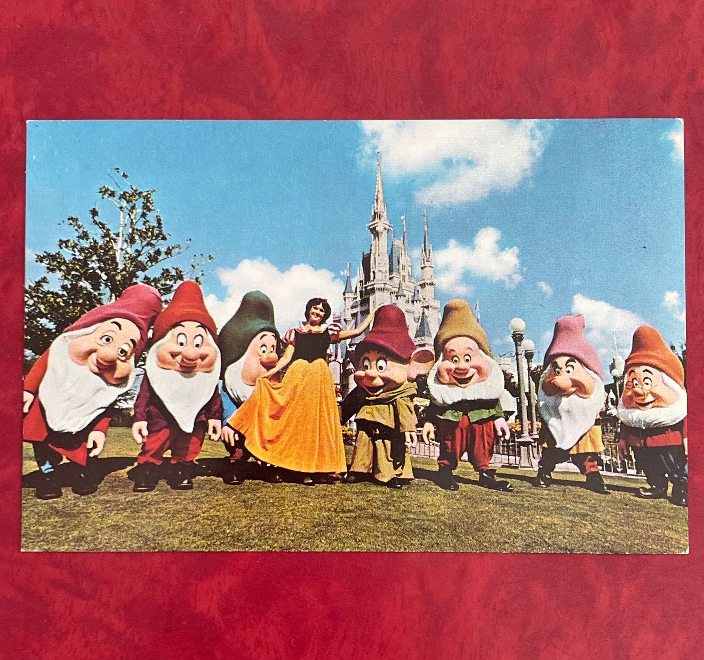 ディズニー 7人のこびと ポストカード1枚 七人の小人 白雪姫