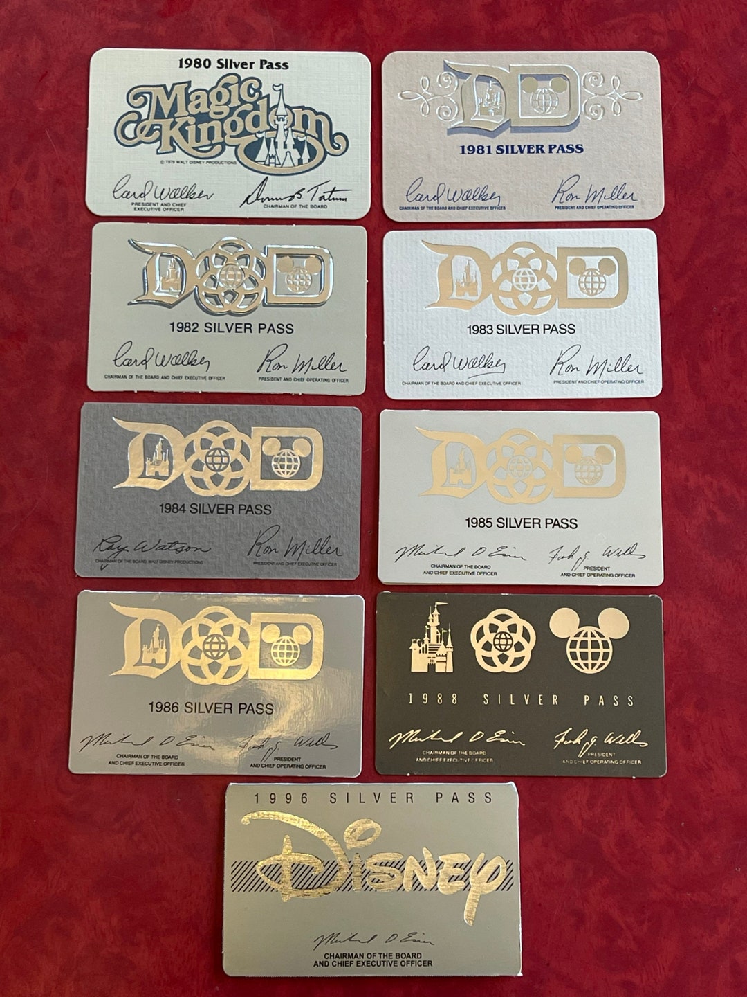 フロリダディズニー 初期24Kゴールドインレイ （1970年代から1980年代