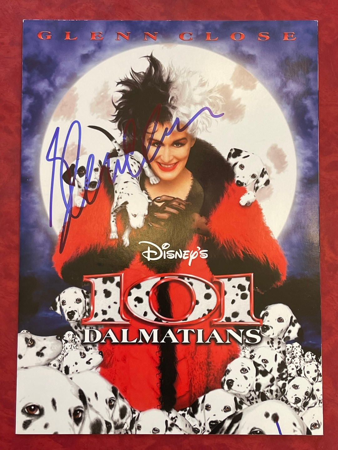 Walt Disney's 101 Dalmatians Autographed Signed by Glenn Close