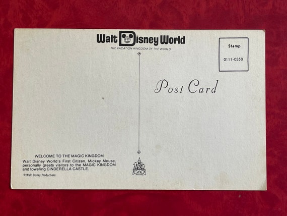 WDW ディズニーランド アメリカ ポストカード WDW ディズニーランド アメリカ ポストカード