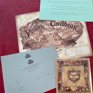 Vintage 2000 Disneyland Pirates of the Caribbean event auction pack brochure cd-rom
