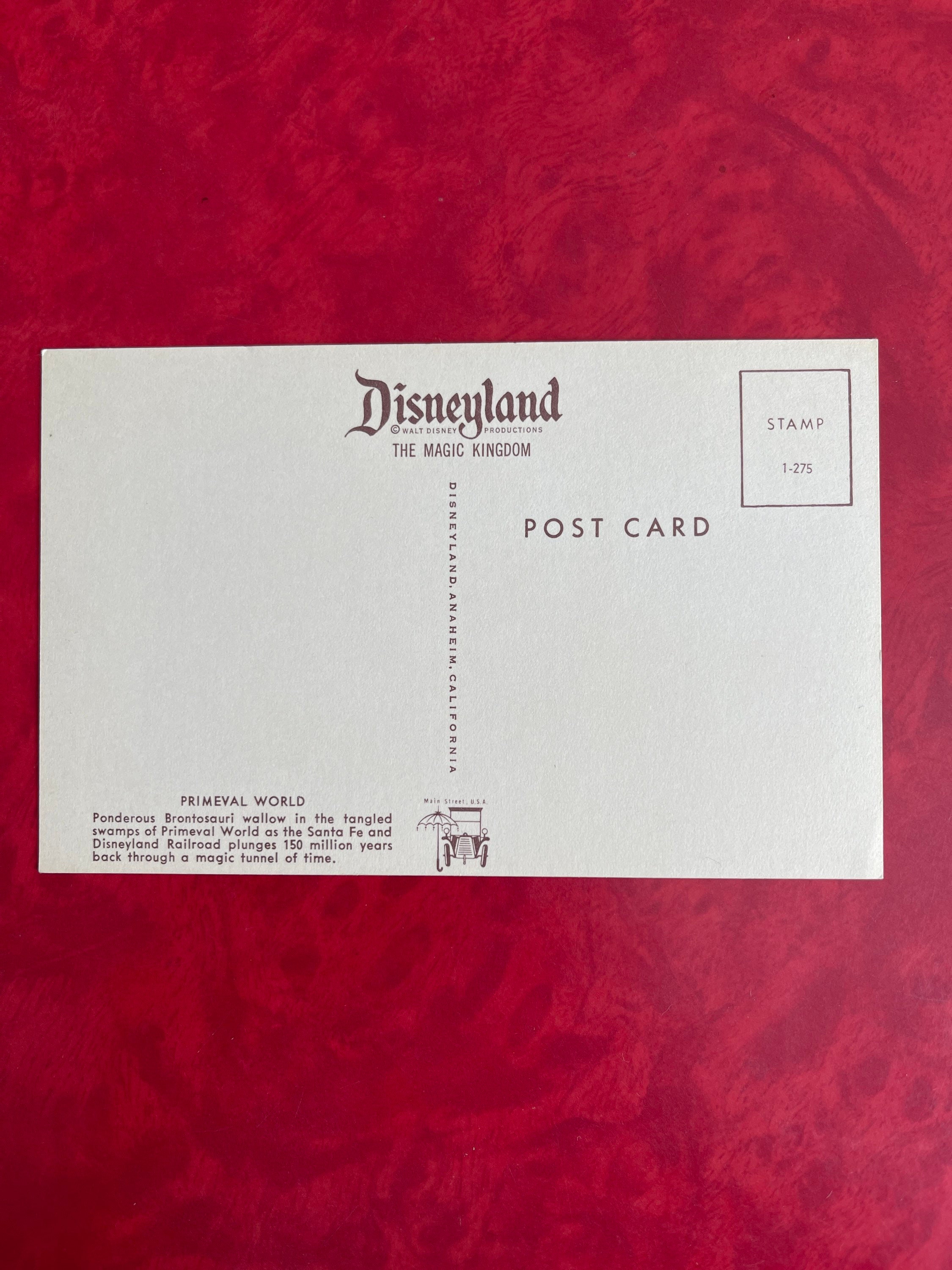 California Postcard Santa Fe and Disneyland Railroad Disneyland Anaheim 