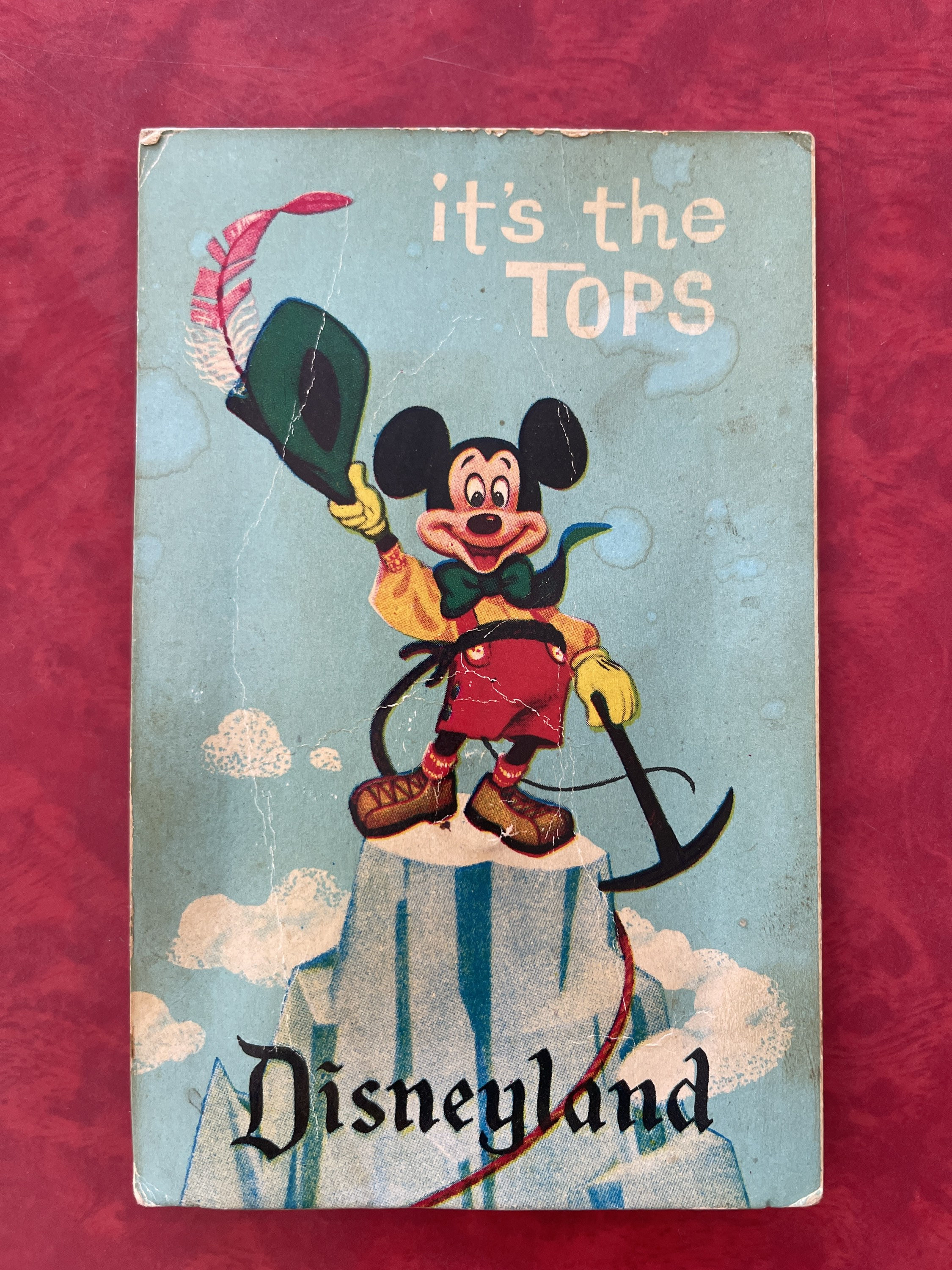 ✴︎mickey✴︎ Vintage 1950's Disneyland Mickey Mouse Squeaker Post Card