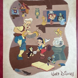Walt Disney’s Pinocchio Fan Picture cards 8 x 10