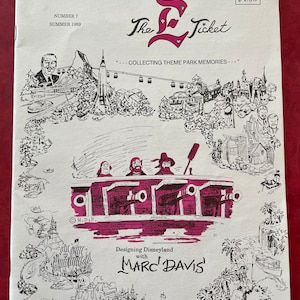 1989 Disneyland The E Ticket Collectors Newsletter Magazine Marc Davis