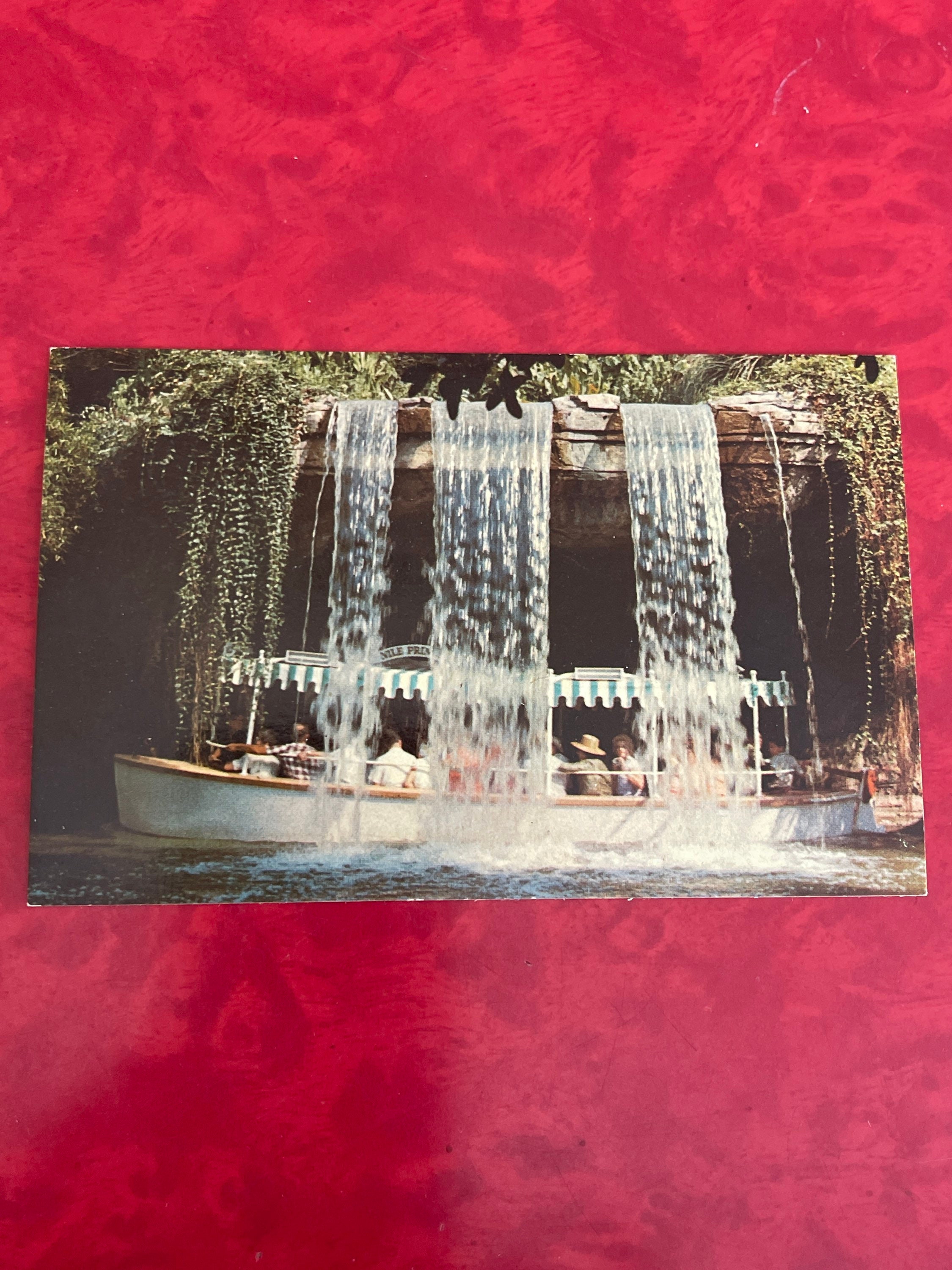Vintage Disneyland Adventureland Postcard - Jungle Cruise - Schweitzer Falls