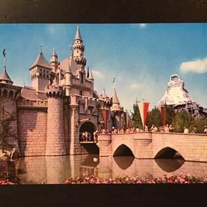 Vintage Disneyland Fantasyland Postcard - Sleeping Beauty's Castle -