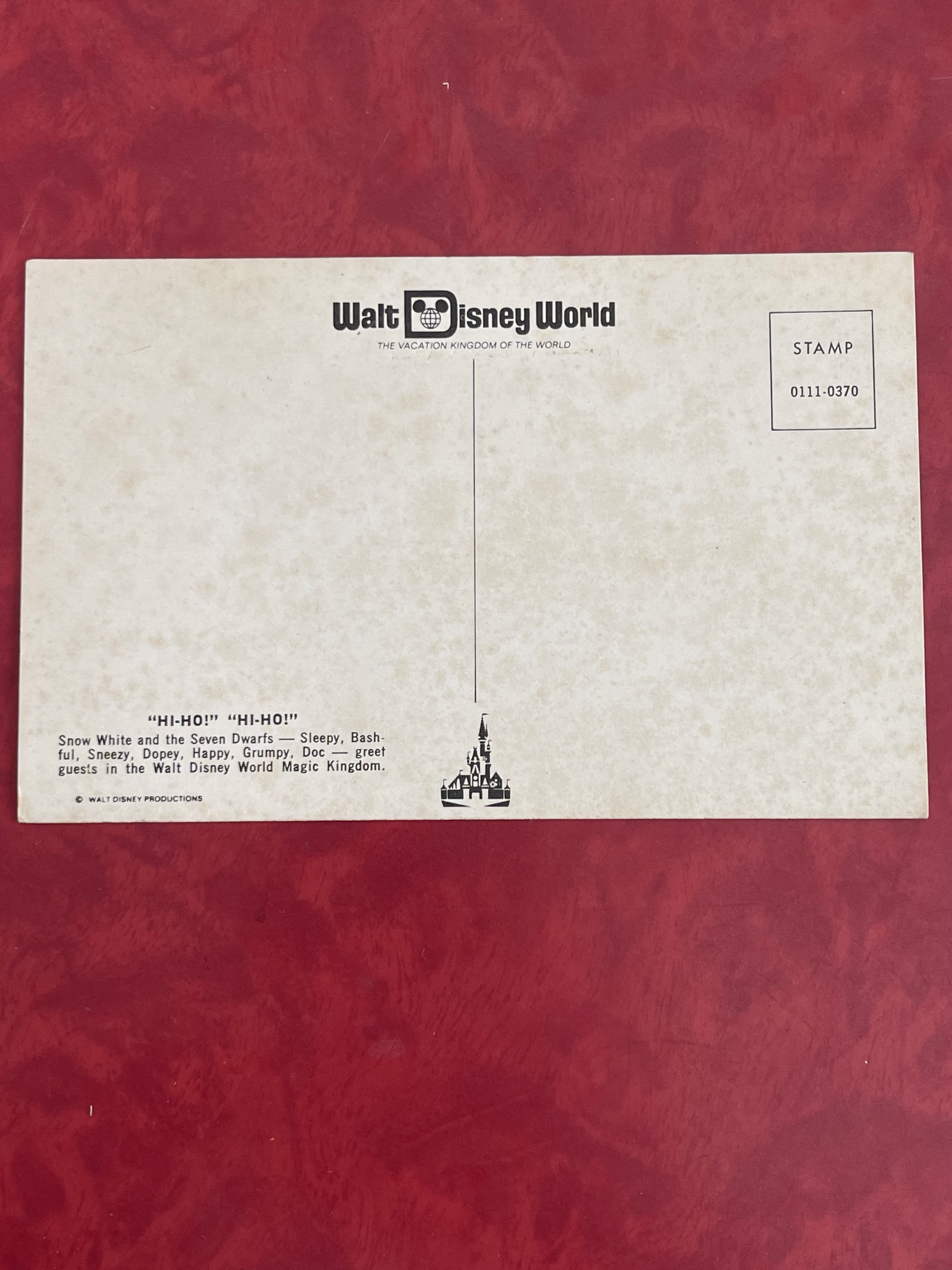 ヴィンテージ ウォルト ディズニー ワールド 白雪姫と七人の小人