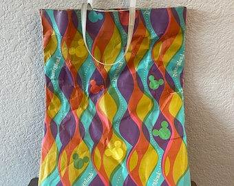 Vintage Disneyland bolso de compras de souvenirs con mango grande