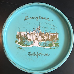 Vintage Disneyland Sleeping Beauty Castle Souvenir Tray