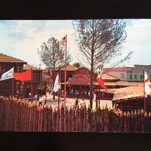 Disneyland Frontierland Jumbo Postcard Davy Crockett Museum