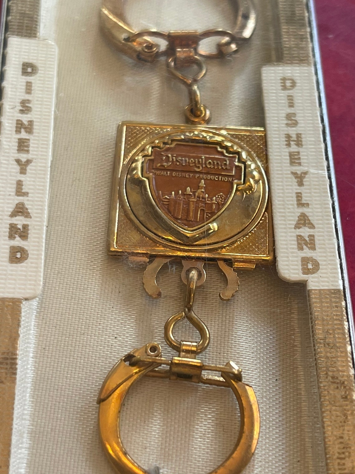 Vintage Disney Disneyland Keychain Castle Etsy UK