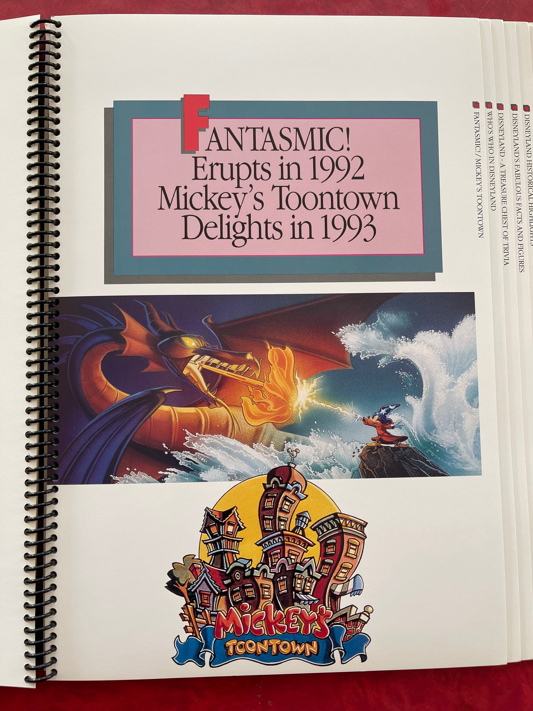 1992年版「ユーロディズニー」ガイドブック レア非売品/1992年版「ユーロディズニーリゾート」ガイドブック